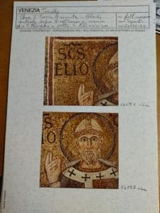 Archives photographique de la Surintendance aux paysages de Venise, Palais des Doges, Piazza San Marco, Venise, Italie.